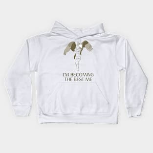 I'm becoming the best me Yoga Kids Hoodie